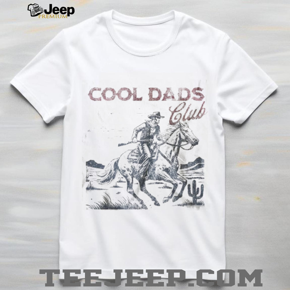 Cool Dads Club Vintage Cowboy Horseback Riding Retro T Shirt