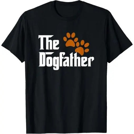 Cool Dog Dad Dog Father Shirt The DogFather T-Shirt Made in USA