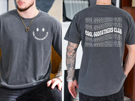 Cool Godfathers Club Shirt, Pregnancy Reveal T-shirt for Men, Gift for Godfather, Funny Godfather Gifts, Godfather to Be Tee