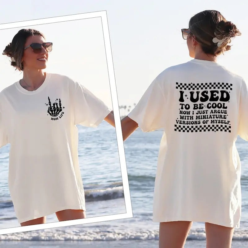 Cool Mom Shirt, Custom Mama T-Shirt, Funny Backside Mom Tee, Cool Moms Club Shirt