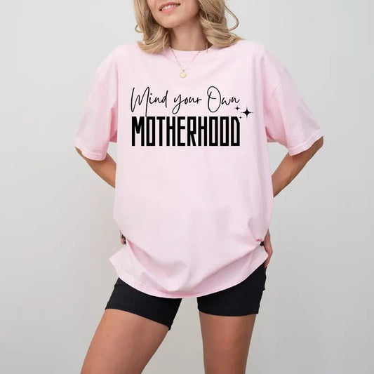 Cool Mothers Day Shirt Mind Your Own Motherhood Shirt Comfort Colors Woman T-shirt Mama Shirt Mom Retro Shirt Mom Gift Boho Shirt TK62GN