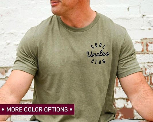 Cool Uncles Club Shirt for Men, Pregnancy Announcement Sweatshirt for Uncle, Cool Uncle T-Shirt for New Uncle, Funny Gift for Uncle to Be