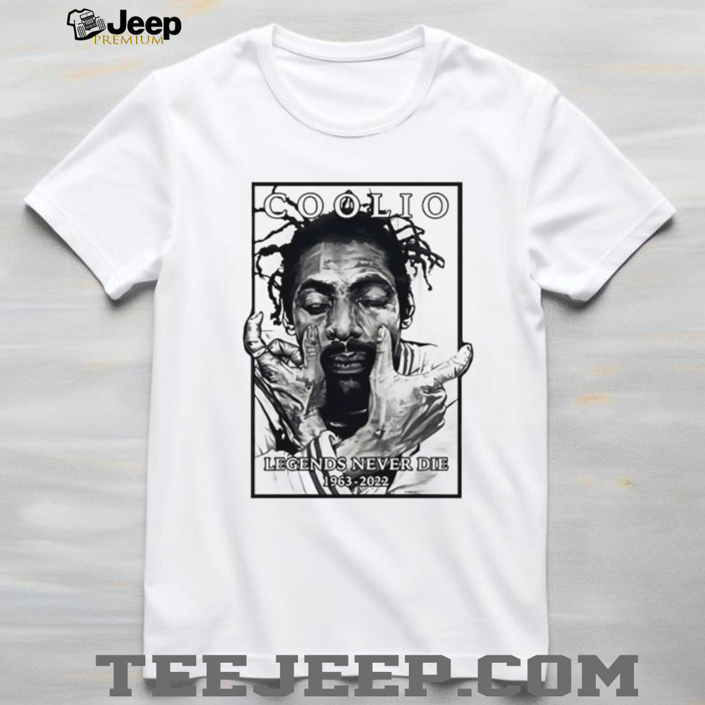 Coolio Legends Never Die 1963 2022 Hip Hop Tribute T Shirt
