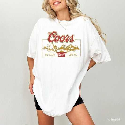 Coors Cowboy Vintage T-shirt, Coors Banquet Legend T-shirt , Western Cow Boy T-Shirt