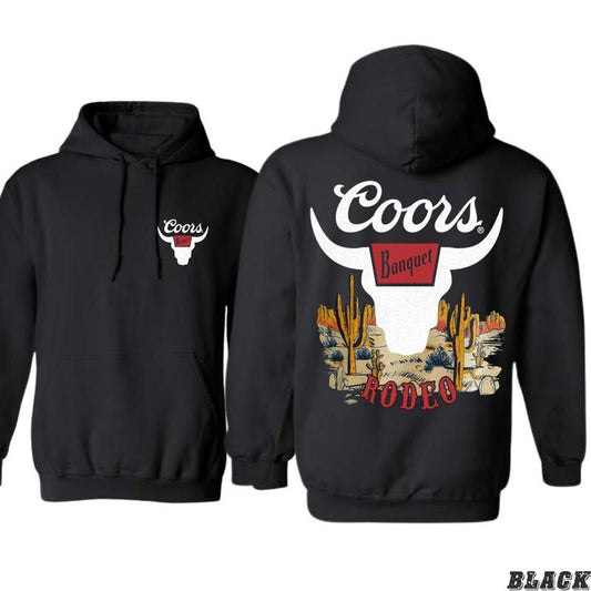 Coors Rodeo Hoodie - Bold Banquet Inspired Design, Perfect for Rodeo Enthusiasts, camo country hoodies, Ideal for Casual and Outdoor Wear, Comfortable and Durable, Hoodie for Men, Hoodie for Women, High-Quality Material Menswear Sweaters Tops Underwear