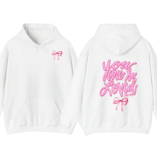 Coquette Christian Hoodie T-Shirt, Jesus Hoodie Pink Christian, Bow Hoodie Shirt Faith Hoodie. Jesus Gift For Her Sweatshirt