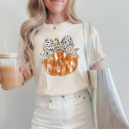 Coquette Orange Pumpkin Gold - Comfort Colors T-Shirt