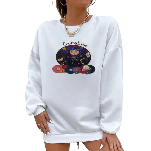 Coraline Button Tshirt, Funny circus Corr.aa.lineee sweatshirt,  Spooky movie Hoodie, Doll TShirt, Movie Retro Horror Sweatshirt, Halloween Gift Tshirt, Graphic Hoodie