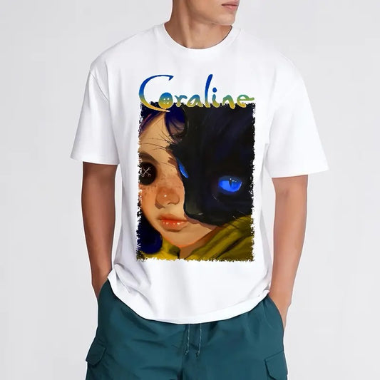 Coraline Dreamy And Cat Basic Boxy Sweatshirt, Hoodie, Comfort Colors, Women's Tops, Ideal for Casual Wear - Womenswear