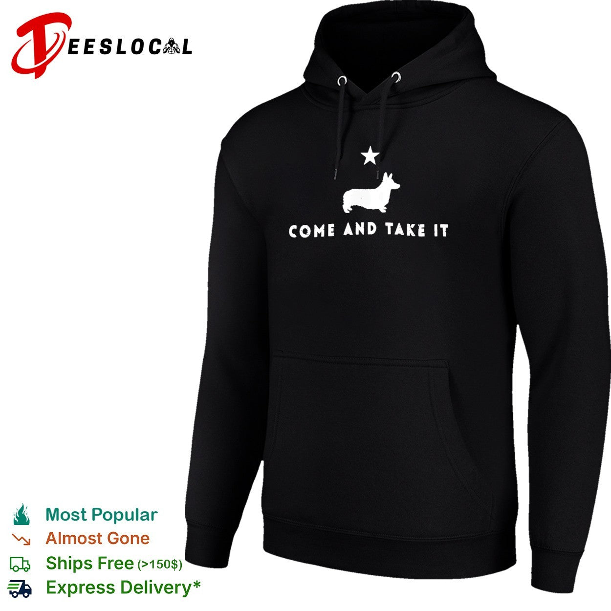 Corgi come and take it star dog shirt