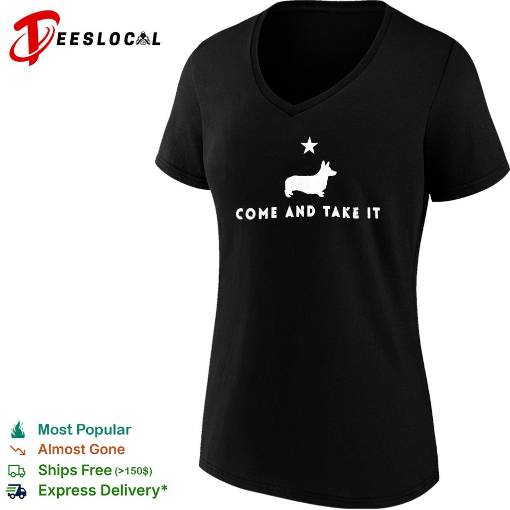 Corgi come and take it star dog shirt