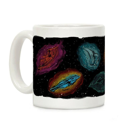 Cosmic Vulva Pattern Coffee Mug, funny Coffee Mug, Gift Ideas