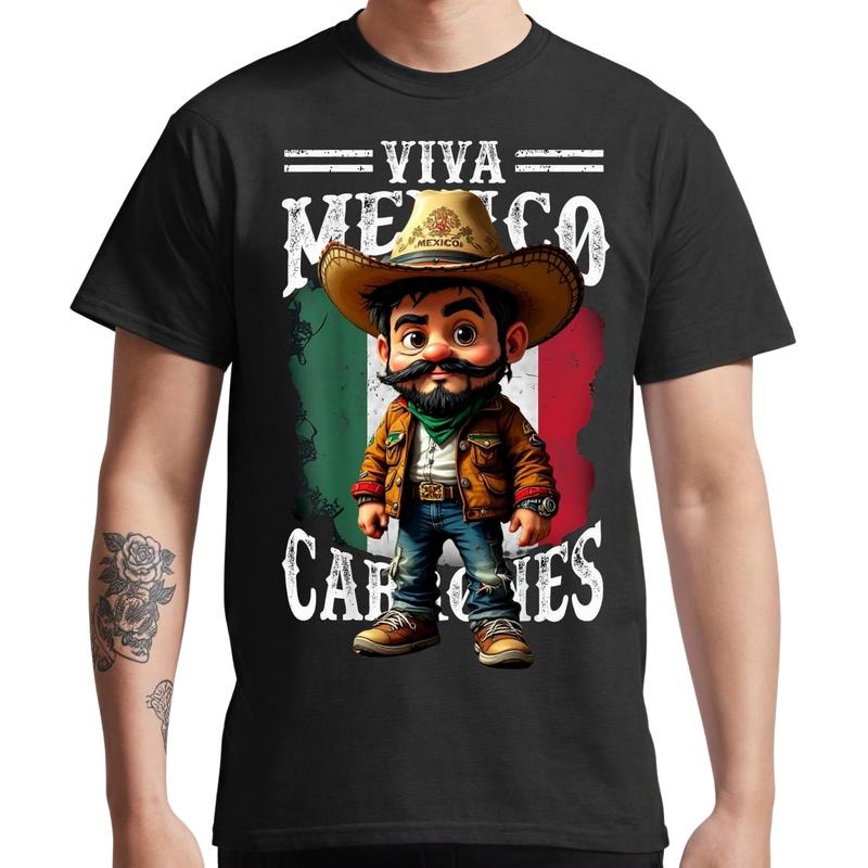 Cotton Graphic Tshirt Tee with Mexican Cowboy Graphic Tee, Funny Shirts, men Gifts ,Ballhog Summer Shirt For Fabric Top campust , All size, Top