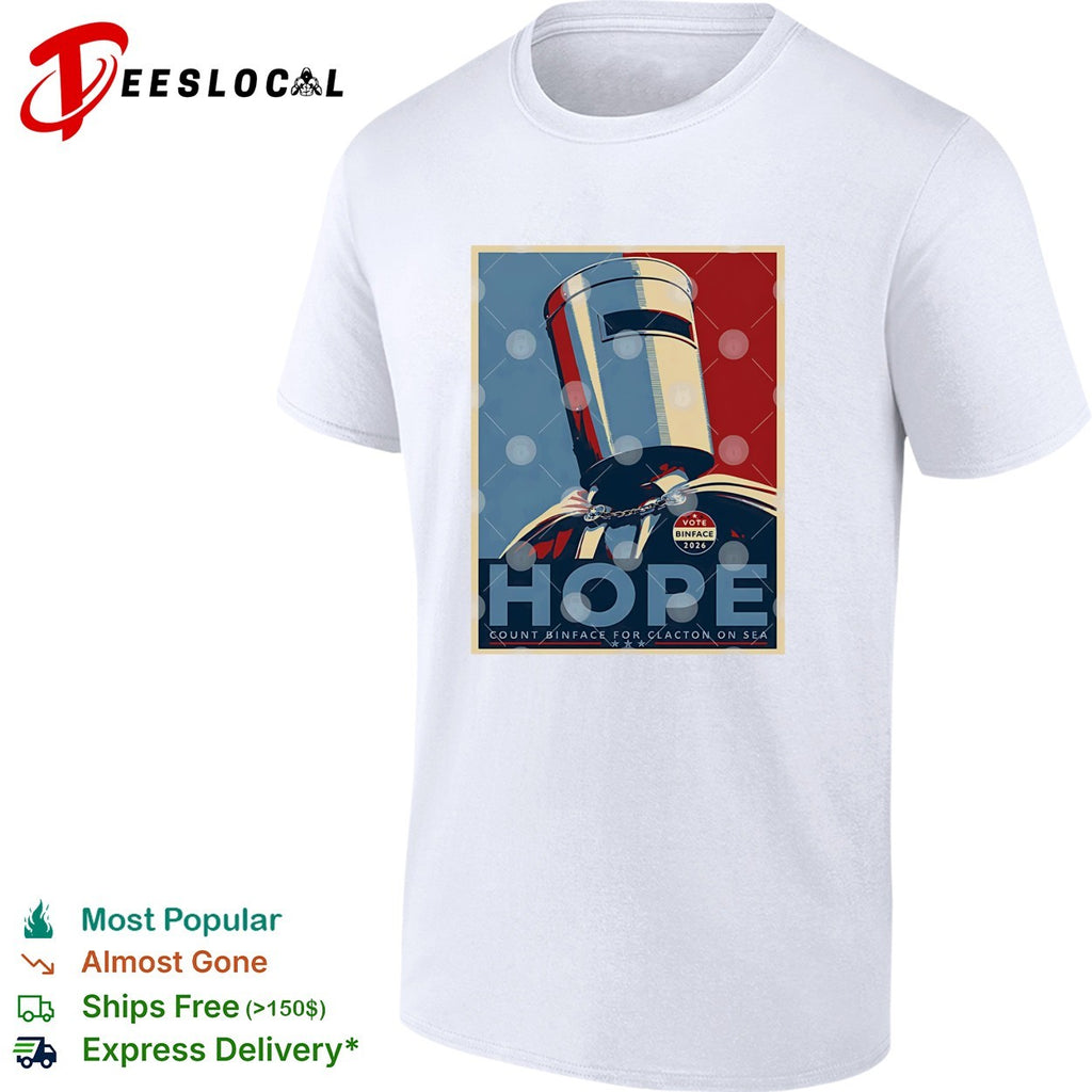 Count Binface hope vote for Clacton on sea shirt