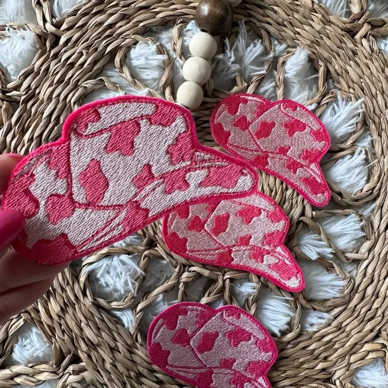 Cowboy Hat Iron On Patch, Preppy Iron On Patch