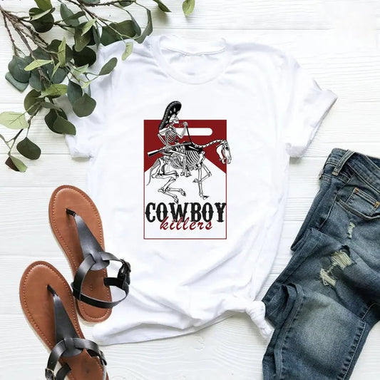 Cowboy Killer Graphic Tee, skeleton , marlboro  Rodeo sweater and Hoodie cotton