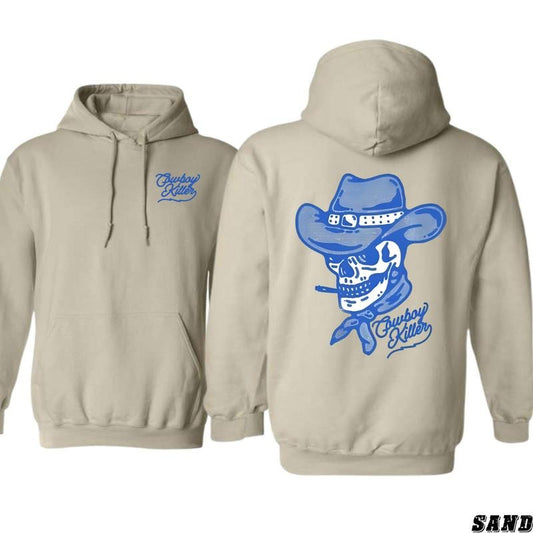Cowboy Killer Hoodie - Bold Skull and Hat Design, Perfect for Edgy Fashion, Comfortable and Durable, Gift for Men, Gift for Women, Gift for You Menswear Sweaters