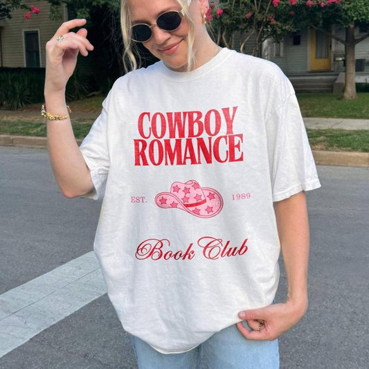 Cowboy Romance Shirt Book Lover Shirt, Cowboy Hat Book Lover Gift, Booktok Reading, Bookish Gifts, Bookworm Reader, Bookstagram
