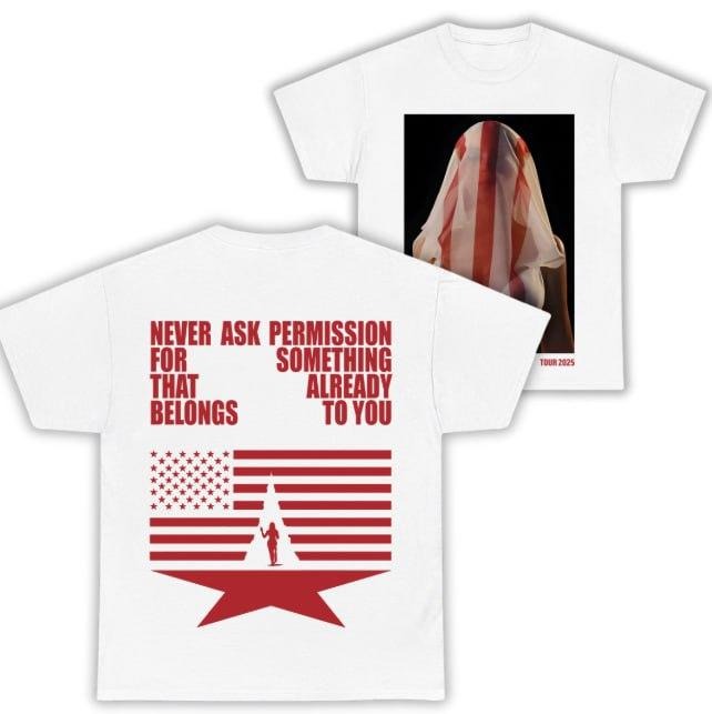 Cowboy Shirt "Never ask permission for something that already belongs to you." Retro Tshirt for Cowboy Fans