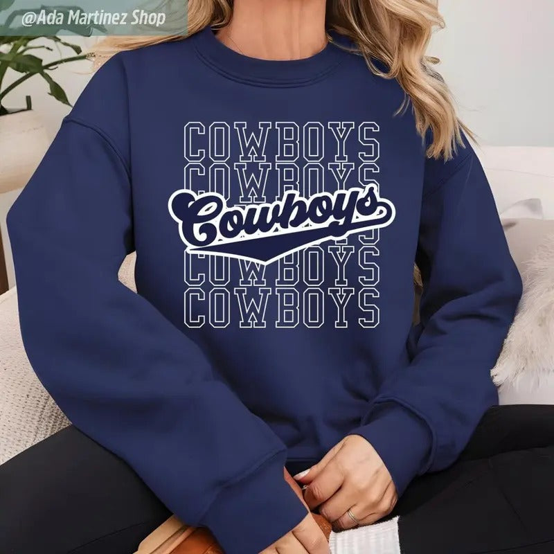 Cowboys Family Team Mascot sweatshirt, Cowboys Football sweatshirt, Game Day Cowboys sweatshirt, Cowboys Fan, Cowboys School Te