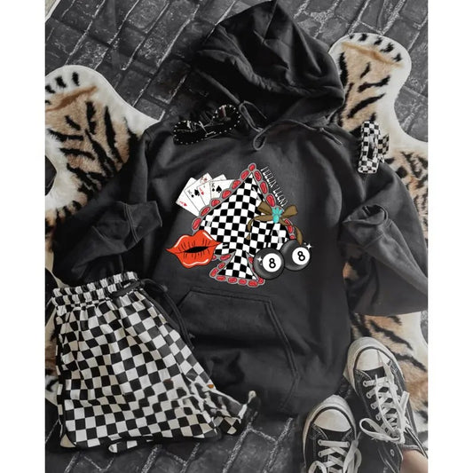 Cowboys Feelin Lucky Hoodie, sweawtshirt crewneck shirt for women, western outfits women, western clothing stuff for women, country girl clothes hoodies