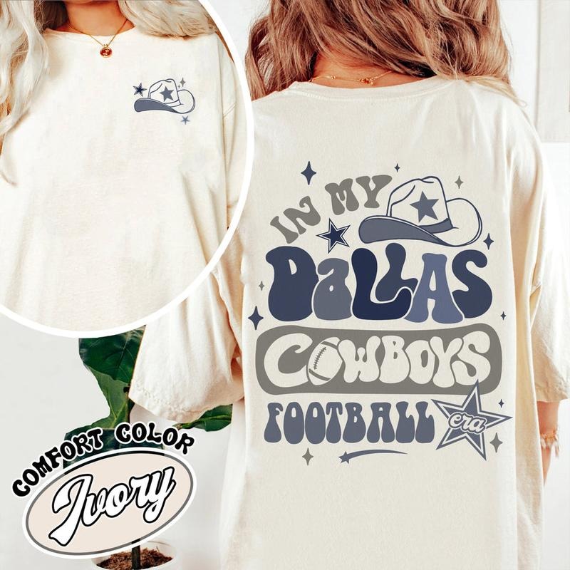 Cowboys Football Comfort Color Shirt, in My Cowboy Football Era, Football Star Dallas Cowboy Shirt, Cowboys Sweatshirt Football, Dallas Football Shirt