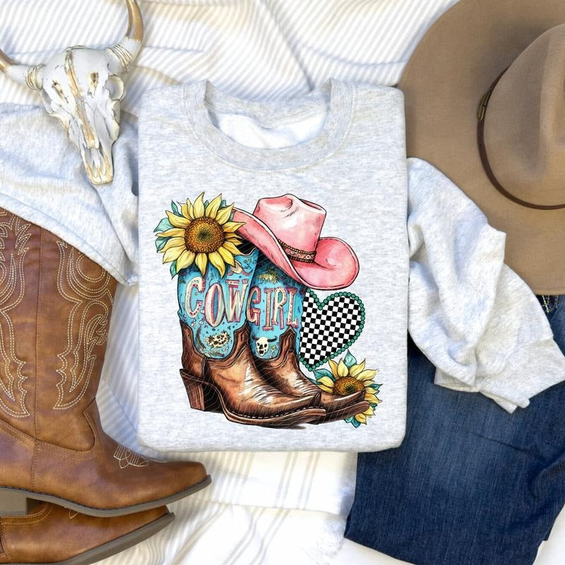 Cowgirl Boots DTF Transfers - THIS IS NOT A SHIRT