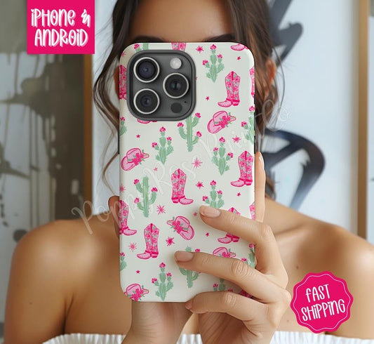 Cowgirl Phone Case Mag Safe Compatible Magnetic Tough Cases