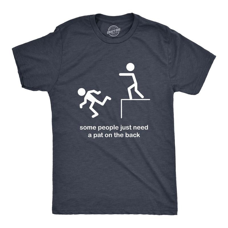 Crazy Dog Mens T Shirts Funny Sarcastic Humor Adult Joke Tees for Guys Mens Funny T Shirts Cool Tees Soft Stylish Casual Menswear