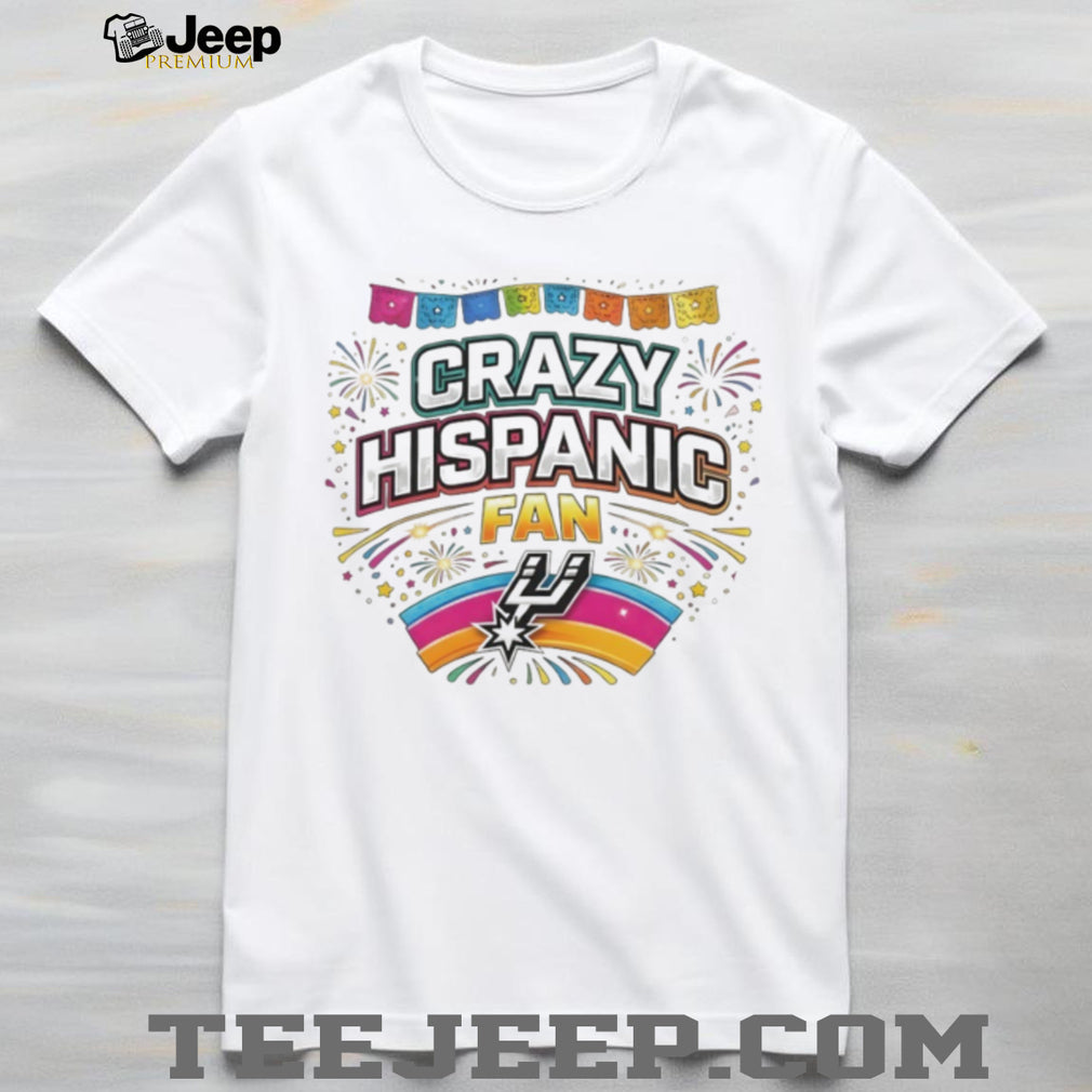 Crazy Hispanic Fan San Antonio Basketball Fiesta Colorful T Shirt