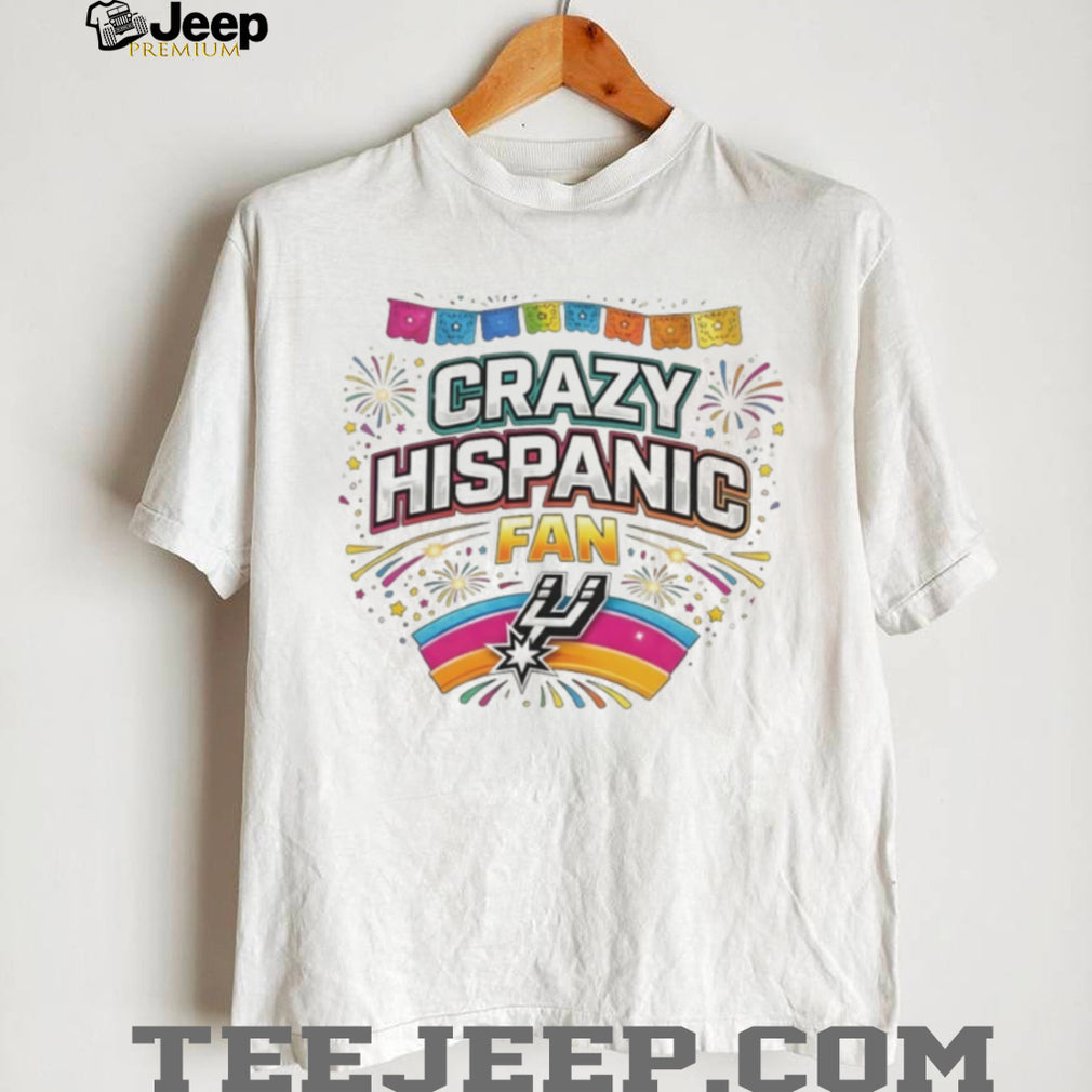 Crazy Hispanic Fan San Antonio Basketball Fiesta Colorful T Shirt