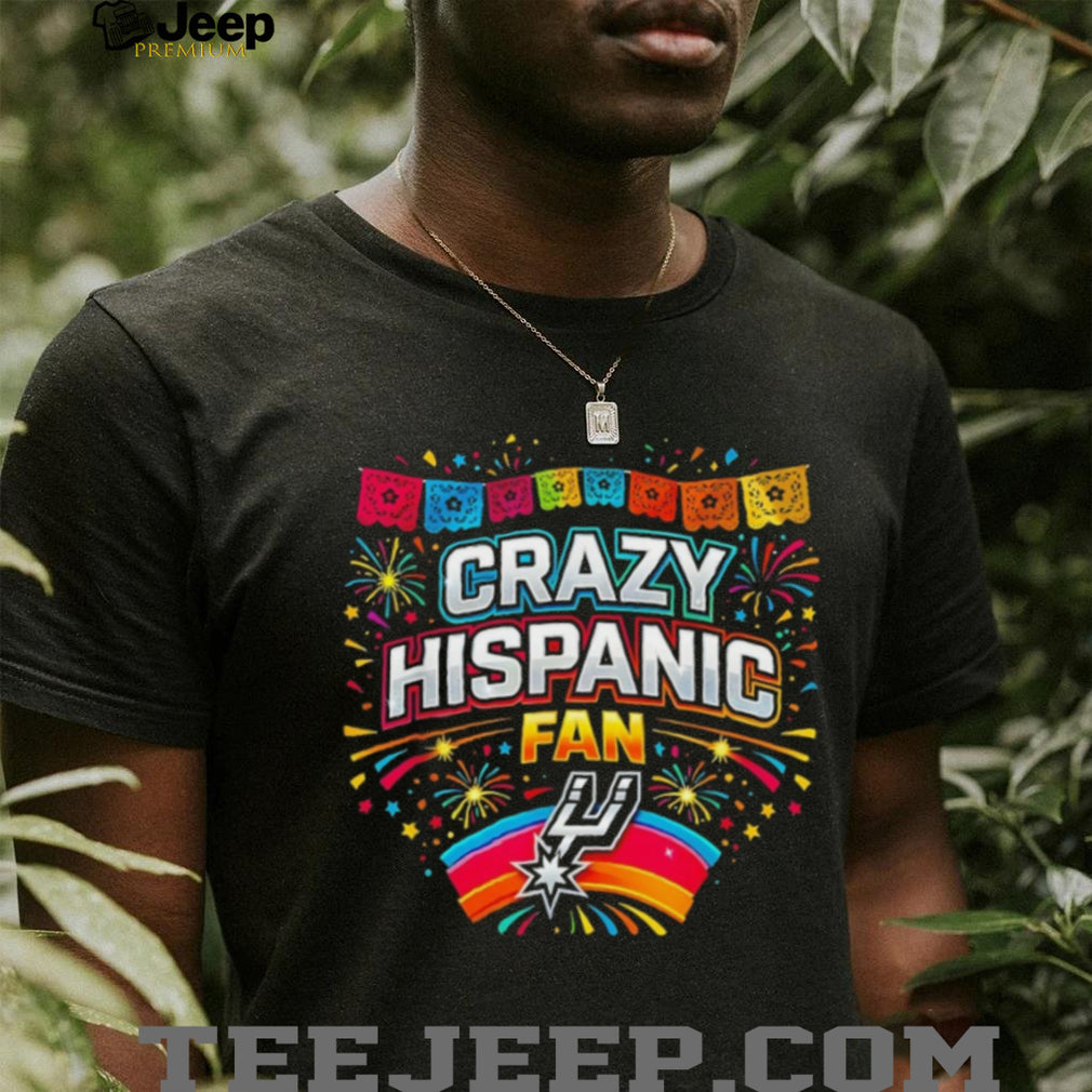 Crazy Hispanic Fan San Antonio Basketball Fiesta T Shirt