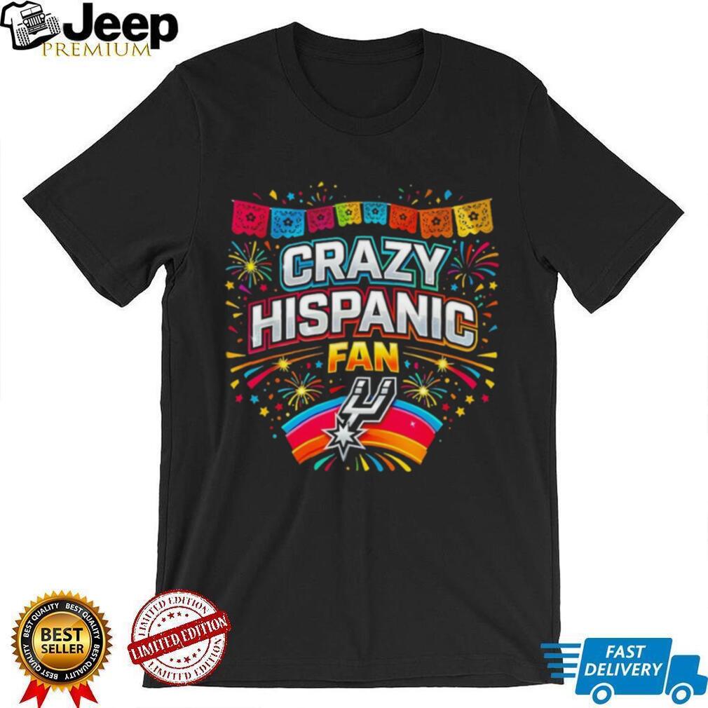 Crazy Hispanic Fan San Antonio Basketball Fiesta T Shirt