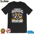 Crazy Hispanic Spurs Fan Coyote Mascot Tacos and Beer Graphic T Shirt