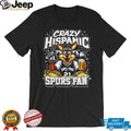 Crazy Hispanic Spurs Fan Coyote Mascot Tacos and Beer T Shirt