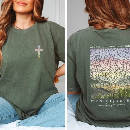 Created With A Purpose T-Shirt, Boho Christian Comfort Colors Shirts, Vintage Christians T Shirts, Faith Shirt Bible Verse Shirt, Religious Shirt, Jesus Apparel, Faith Based Womenswear Tee, Gift for Herstyle{n002}2