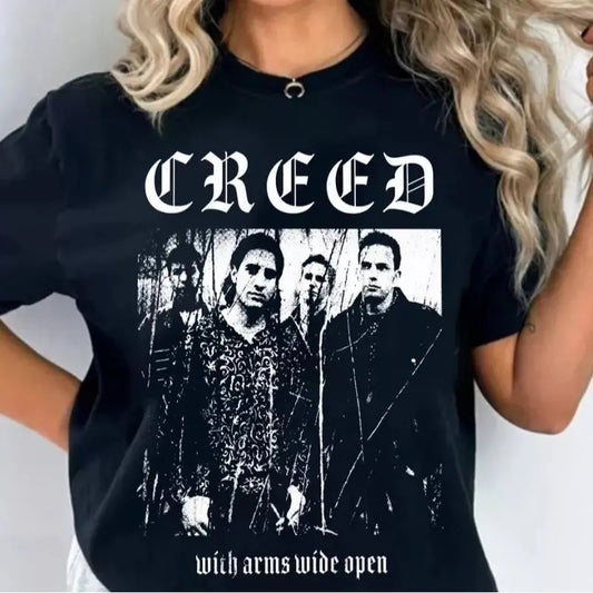 Creed Metal T-Shirt, Retro Creed Band Fan Shirt, Creed 2024 Hoodie, Sweatshirt | WearSparks.com