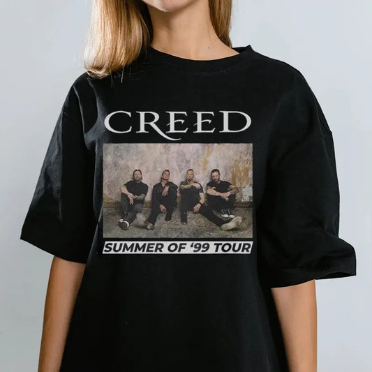 Creedd Metal T Shirt, Tour Merch, Vintage Rock Band Clothing, Concert Outfit, Unisex Short Sleeve Tee Shirt, Casual Clothing