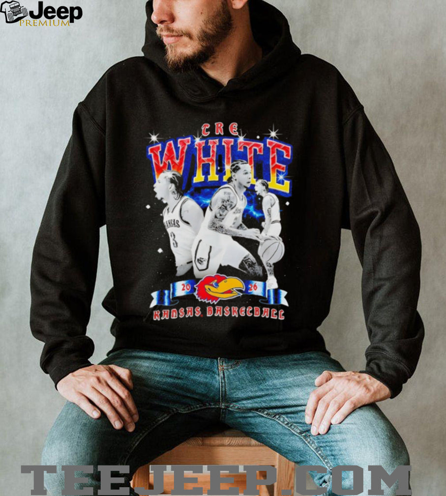 Creighton White Kansas Basketball 2026 Graphic Tee