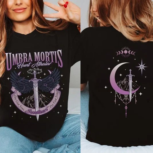 Crescent City Fan T-Shirt, Umbra Mortis Sweatshirt, Orion Hunt Athalar T Shirt, SJM Bookish Fan Merch, Book Tok, Bryce Quinlan Womenswear Tee