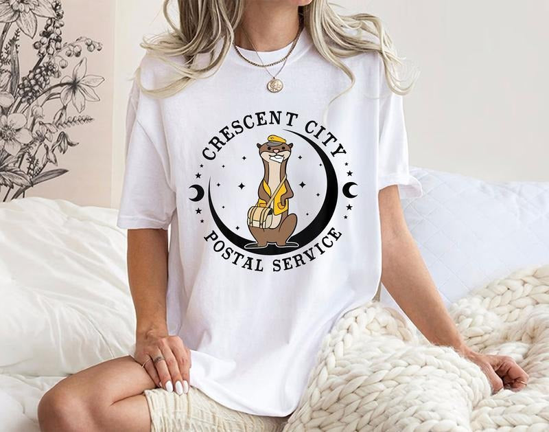 Crescent City Postal Service Shirt, Otters Sarah J Maas Merch, Bryce Quinlan, Pack of Devils, Danika, Hunt and Tharion...