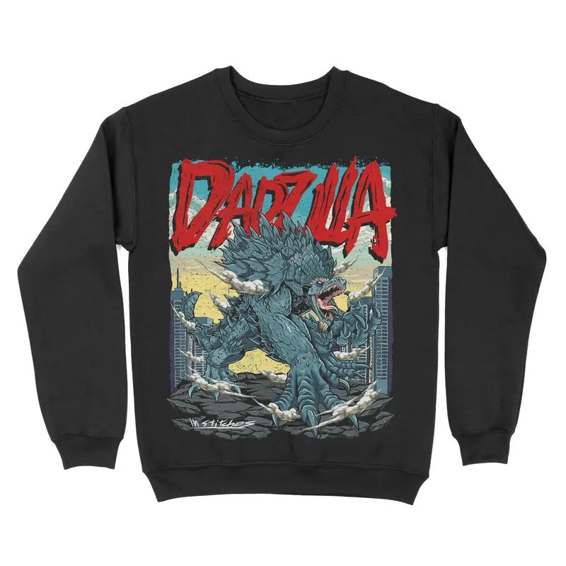 Crewneck Sweatshirt - Dadzilla, Halloween, Fall, Spooky Sweatshirt, Gift for Dad, Monster Sweatshirt