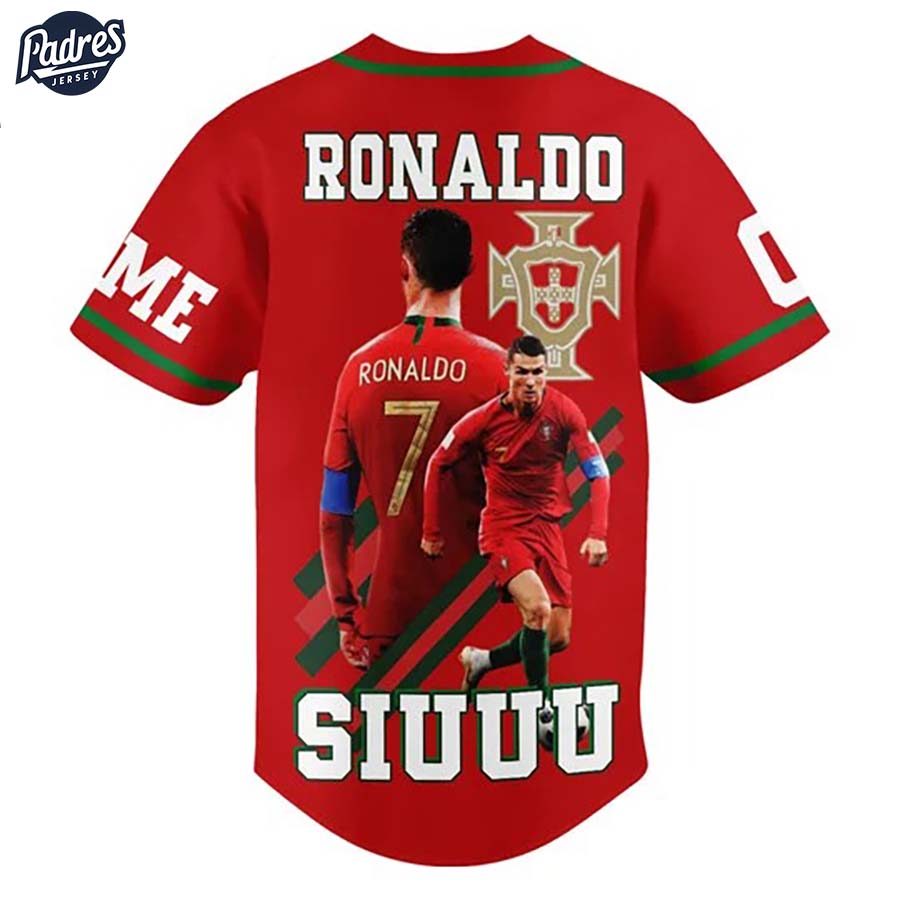 Cristiano Ronaldo Portugal Custom Baseball Jersey Style - Padres Jersey Oasis: Elevate Your Baseball Style Game