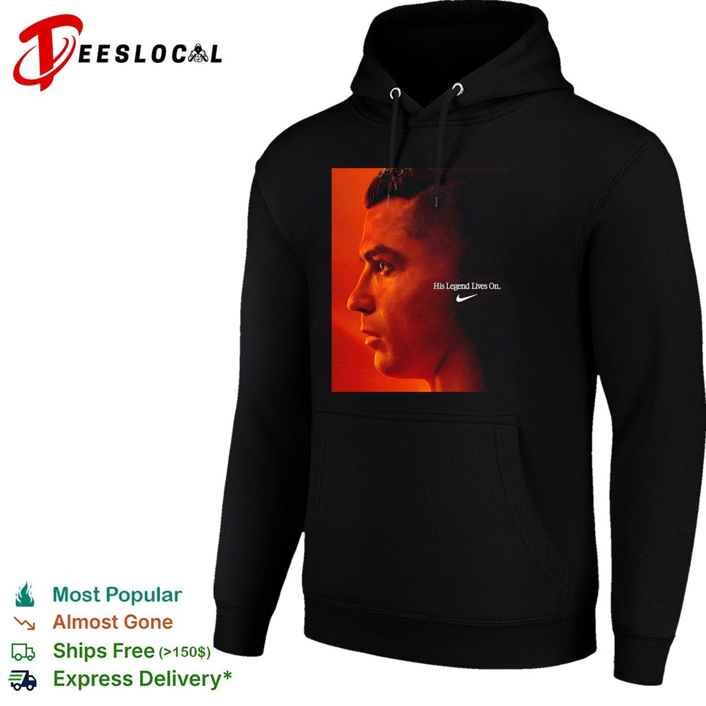 Cristiano Ronaldo his legend lives on profile portrait shirt