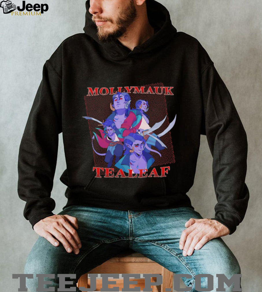Critical Role Mollymauk Tealeaf Character Art Black Graphic T Shirt