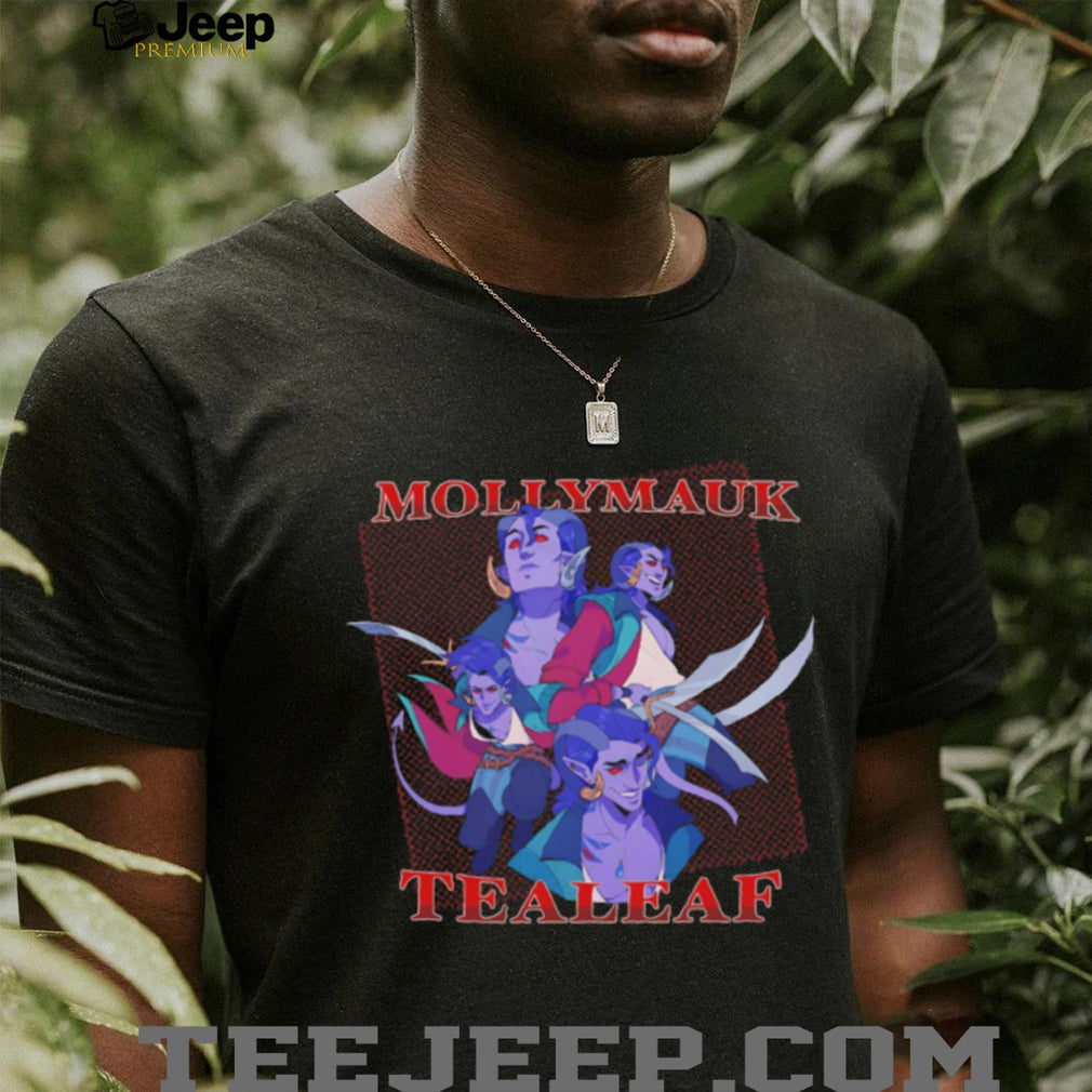 Critical Role Mollymauk Tealeaf Character Art Black Graphic T Shirt