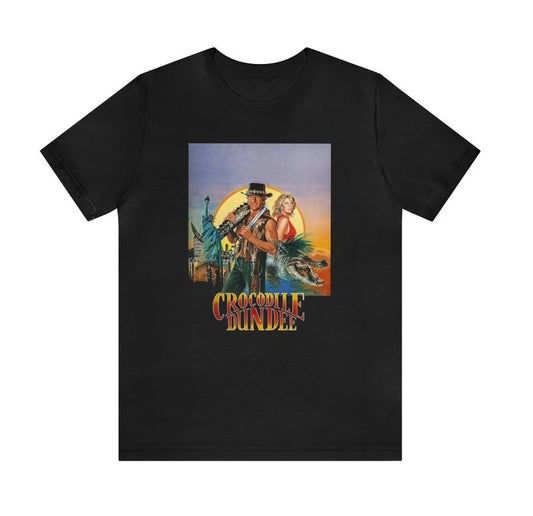 Crocodile Dundee Movie Short Sleeve T-Shirt Menswear Top Underwear Tshirt Streetwear Man Tropical Crewneck Shortsleeve Round Neck Casual