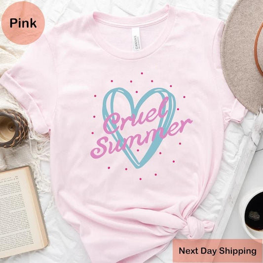 Cruel Summer Shirt, Album Inspired T-Shirt, Concert Shirt, Music Lover Shirt, Music Tour Shirt, Gift For Fans, Fan Merch Shirt, Gift For Her