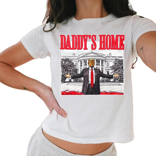 Crunchberry Baby Tee, Daddy'S Home Baby Tee, Election Baby Tee Casual Comfort