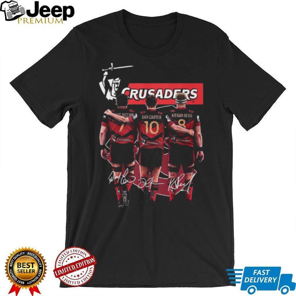 Crusaders Rugby Trio Richie McCaw Dan Carter Kieran Read Signature T Shirt